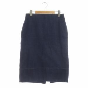 デニムタイトスカート スリット 1 ブルー
