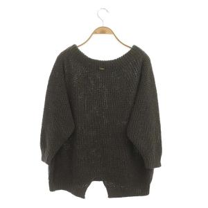 Deuxieme Classe Lily Linenアゼプルオーバーニットセーター カーキ