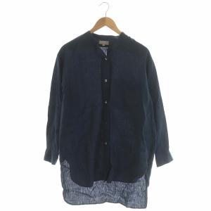 MARGARET HOWELL 20SS SHIRTING LINEN シャツ 1 ネイビー