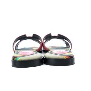 HERMES  ORAN サンダル フラット Hロゴ スエード 36  ピンク