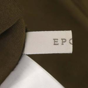 EPOCA ジャージーフーディーブルゾン ショート丈 薄手 長袖 フルジップ 40 カーキ