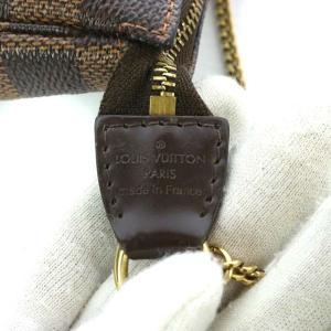 LOUIS VUITTON ダミエ アクセソワール N58011 ミニポシェット チェーン 茶