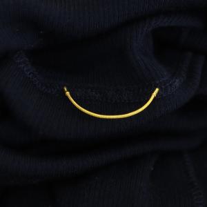 Deuxieme Classe jersey タートルネック ニット セーター 長袖 プルオーバー ウール ネイビー