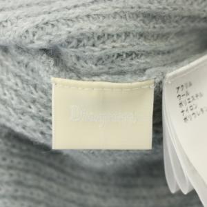 Diagram GRACE CONTINENTAL 20AW ケーブルニット セーター カットソー 長袖 ウール混 36 ライトブルー