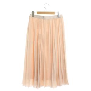 ANAYI 20SS バックサテンアムンゼンプリーツスカート 36 ピンク