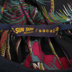 sacai SUN SURF 20SS バックフレア切替Tシャツ 2 ネイビー