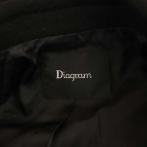 Diagram GRACE CONTINENTAL 20AW ダブルブレスコート 金ボタン 38 黒