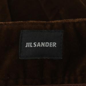 JIL SANDER コーデュロイパンツ カーゴパンツ ボタンフライ コットン混 46 ダークブラウン