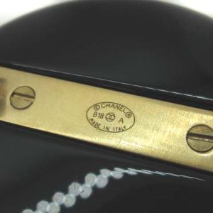 CHANEL ブローチ Wココマーク チェーンゴールド色 B18A