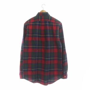RALPH LAUREN チェック柄 BD シャツ 長袖 コットン M 赤 緑 紺 レッド グリーン ネイビー
