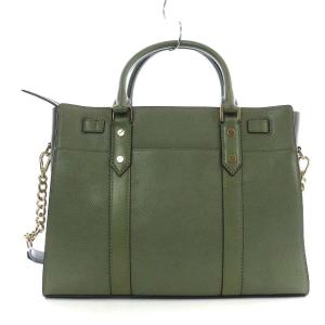 MICHAEL KORS NOUVEAU HAMILTON サッチェル ラージ ハンドバッグ カーキ
