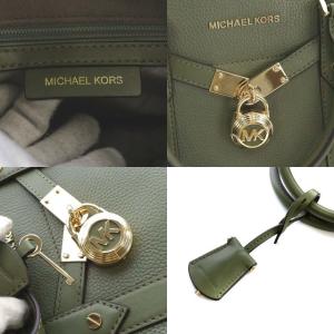 MICHAEL KORS NOUVEAU HAMILTON サッチェル ラージ ハンドバッグ カーキ