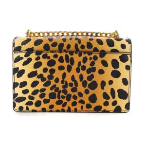 MARC JACOBS DOUBLE TAKE プリンテッド ショルダーバッグ チェーン レオパード ブラウン