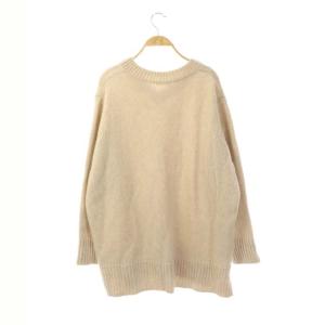 GALERIE VIE 20AW ファインウール Vネックプルオーバー ニット セーター 長袖 ウール S ベージュ