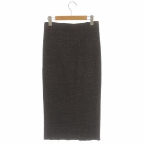 Deuxieme Classe 20SS ニット シルク タイト 36 ダークブラウン