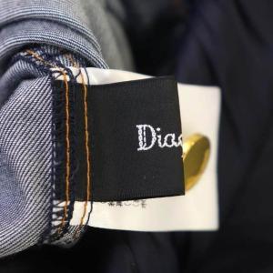 Diagram GRACE CONTINENTAL 21AW コンビティアードワンピース ノースリーブ ロング フレア 切替 デニム 38 インディゴ