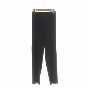 イージープリーツパンツ M ブラック