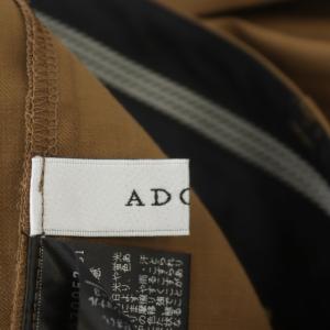 ADORE 20AWラスターツイルパンツ テーパード ウール混 38 ブラウン