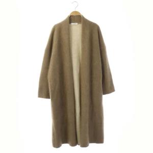 ダブルフェイスラクーンコーディガン ニット F ベージュ