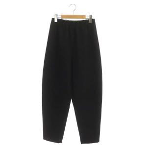 21AW ダブルクロス EGG PANTS スラックス イージー テーパード 36 ブラック