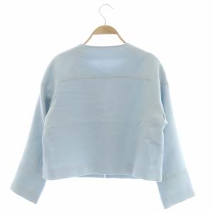 ANAYI ノーカラージャケット 36 ライトブルー