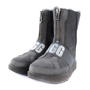 コネス ウォータープルーフブーツ ショートブーツ ムートン 23cm グレー