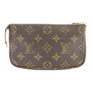 モノグラム バケツ型バッグ付属ポーチ ブラウン