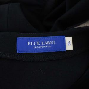 BLUE LABEL CRESTBRIDGE ×美人百花 コンパクトクリアーポンチAラインワンピース 36 
ダークネイビー