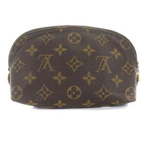 LOUIS VUITTON M47515 モノグラム ポシェット コスメティ ポーチ ブラウン