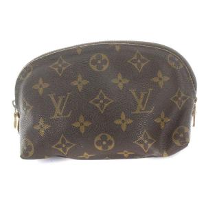 LOUIS VUITTON M47515 モノグラム ポシェット コスメティ ポーチ ブラウン