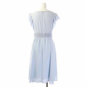TOCCA SHIRRING ワンピース フリル 0 ライトブルー