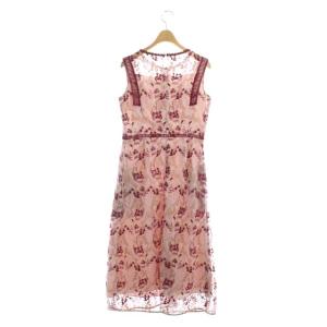 TOCCA 20AW VIVE LA VIE ドレス ワンピース ノースリーブ 2 ピンク