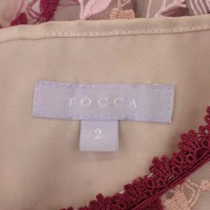 TOCCA 20AW VIVE LA VIE ドレス ワンピース ノースリーブ 2 ピンク