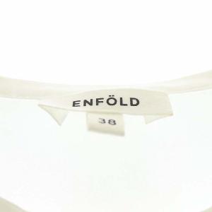 ENFOLD 22SS コットンタイプライターブラウス 38 ホワイト