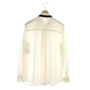 ANAYI 21AW ジョーゼットリボンブラウス 36 アイボリー