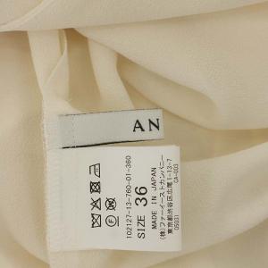 ANAYI 21AW ジョーゼットリボンブラウス 36 アイボリー