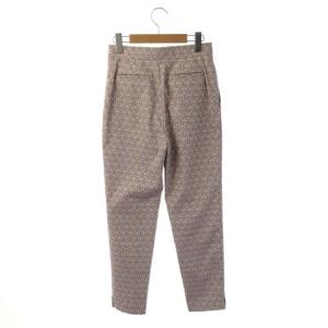ANAYI 22SS ペイズリージャガードタックパンツ テーパード センタープレス 34 ライトピンク