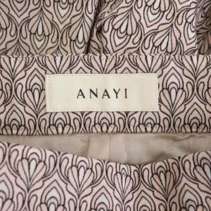 ANAYI 22SS ペイズリージャガードタックパンツ テーパード センタープレス 34 ライトピンク
