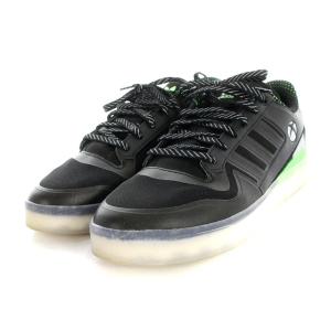 adidas Originals XBOX FORUM TECH BOOST スニーカー フェイクレザー 28cm ブラック グリーン AD