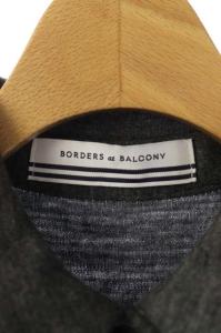 BORDERS at BALCONY 20AW WEEKEND SHIRT DRESS ワンピース ロング フレア ギャザー 36 グレー