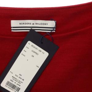 BORDERS at BALCONY 20AW WEEKEND LONG SLEEVE TEE カットソー 38 レッド