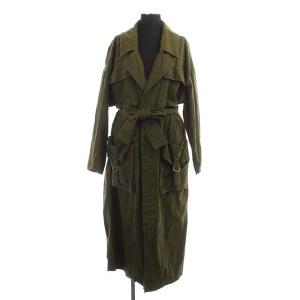 ARMY POKET LONG COAT ベルト付き カーキ