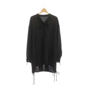 ADORE 21AW クリアジョーゼットブルブラウス 38 ブラック
