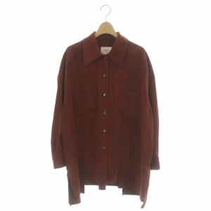 AMERI 19AW STEP OVER SIZE CORDUROY SHIRT コーデュロイシャツ