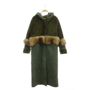 Ameri VINTAGE FUR DOCKING COAT グリーン