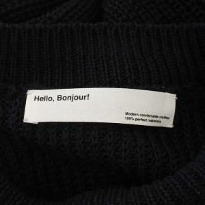 L'Appartement 22SS LINEN BOYS KNIT ネイビー