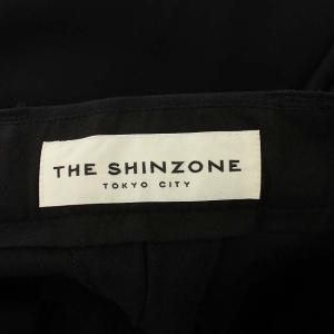 Shinzone 20AM クロップドフレアパンツ スラックス ノータック 32 ブラック