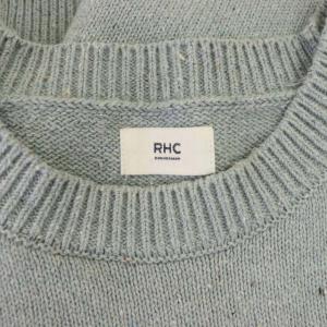 Ron Herman RHC Recycled Denim Sweater ニット セーター 長袖 M グレイッシュブルー