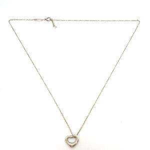 TIFFANY&Co. エルサペレッティ オープンハート ネックレス アクセサリー 925 シルバー SH OH