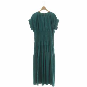 20AW シャーリングローンワンピース 38 グリーン